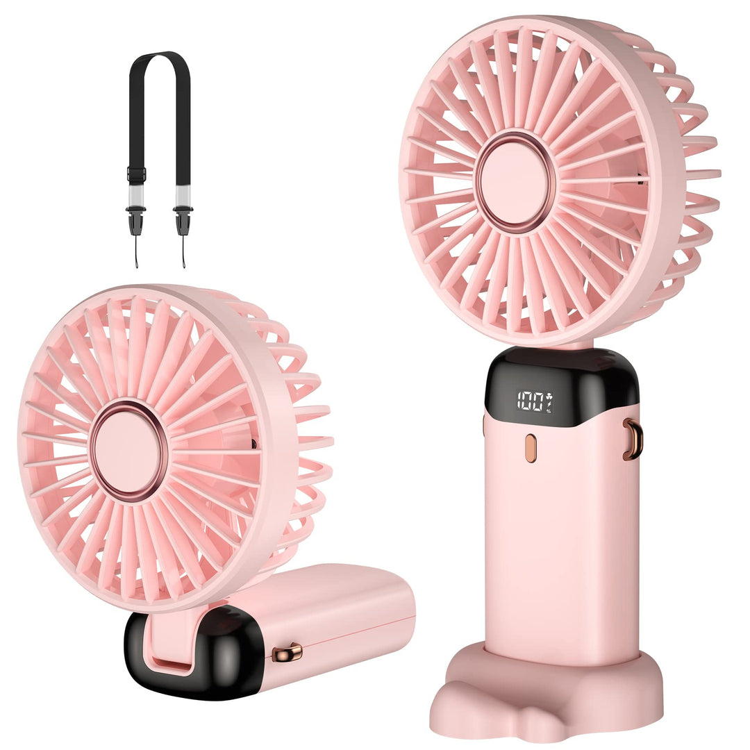 Rafada Handventilator, Tragbarer Mini Ventilator, Wiederaufladbar, Kleiner Taschenventilator Mit 5 G
