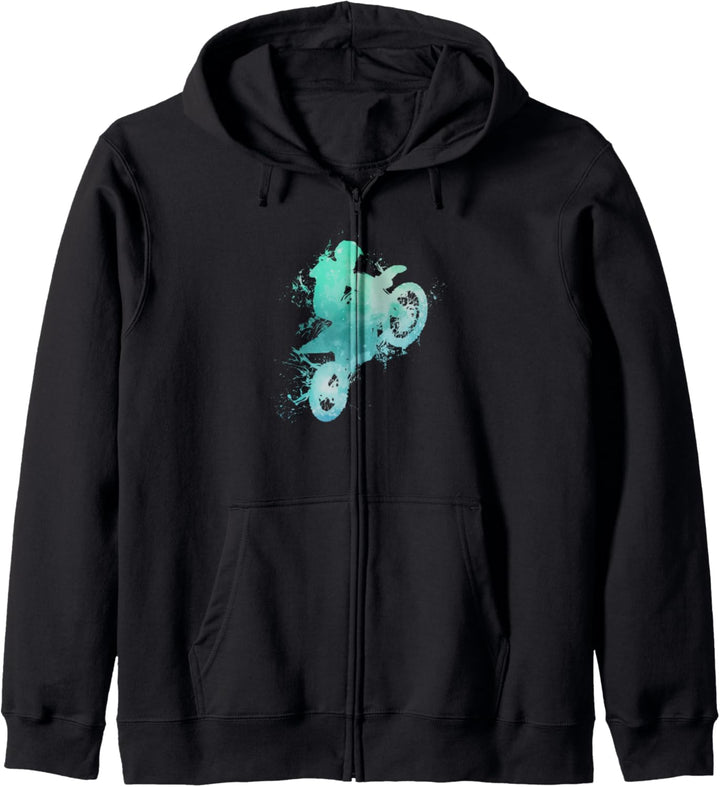 MX Motocross Biker Dirt Bike - Water Splash Supercross Kapuzenjacke
