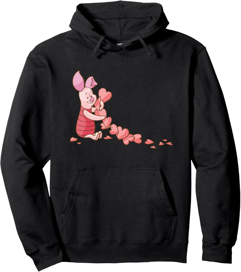 Winnie The Pooh Piglet Chain of Hearts Pullover Hoodie