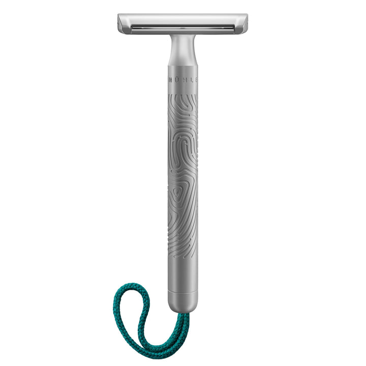 MÜHLE Companion Rasierhobel - Unisex Sicherheitsrasierer mit türkiser Kordel - nachhaltige, umweltsc