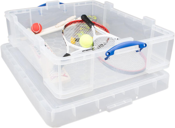 Really Useful Aufbewahrungsbox, 70 Liter, transparent
