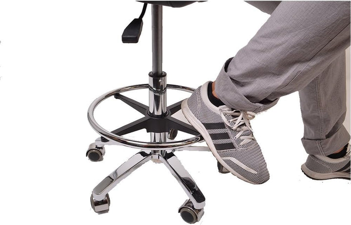 Promafit Sattelhocker/Sattelstuhl mit Gummirollen für alle Böden und Metallfuss - ergonomisch - stuf