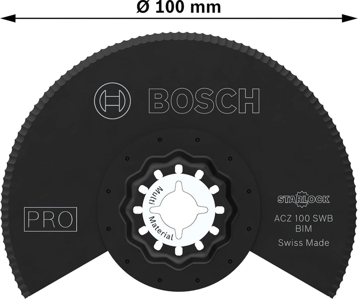 Bosch 1x PRO Multi Material ACZ 100 SWB Blatt für Multifunktionswerkzeuge (für Dachfilz, PS Polystyr