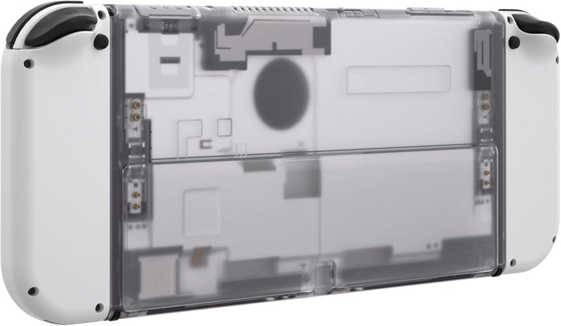 eXtremeRate Backplate Case für Nintendo Switch OLED Console, DIY-Ersatz Rücken Hülle Gehäuse&Lautstä