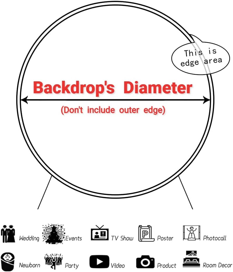 Renaiss 2.2m Heissluftballon Bär Runde Kulisse Blauer Himmel Wolken Baby Dusche Polyester Fotografie