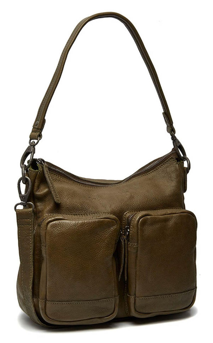 The Chesterfield Brand Washed Nitra Schultertasche Leder 29 cm