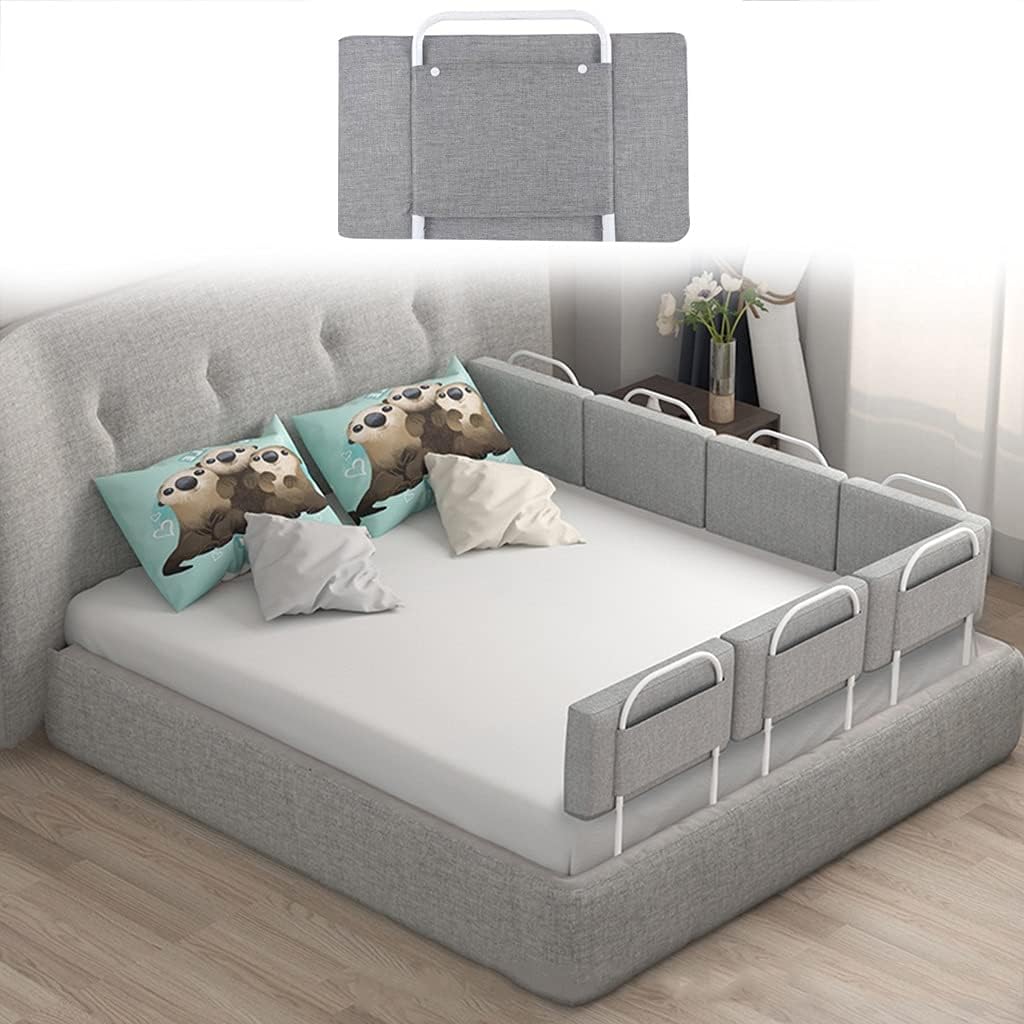 Absturzsicheres Bettgitter, 40-60cm Verstellbares Stahlrohr, Rausfallschutz Bett Bettgitter Bettschu