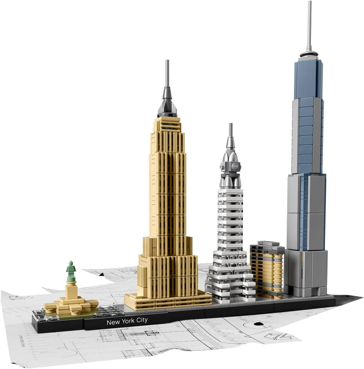 LEGO Architecture New York City 21028, Build It Yourself New York Skyline Model Kit for Adults and K