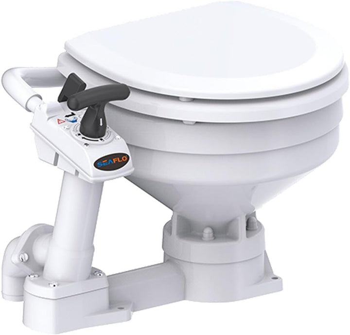 LIGHTEU®, SEAFLO Elektrisch-zu-Manuell Umrüstkit für Marine-Toilette – Handpumpen-Kit mit Twist-Lock