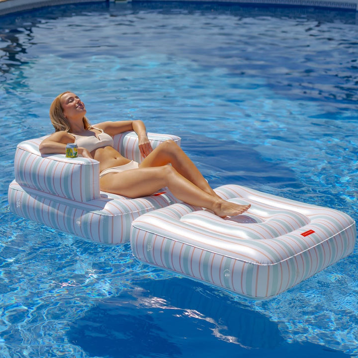 Flamingueo Wasserhängematte - Luftmatratze Pool, Aufblasbares Sofa, Pool Aufblasbar, Wassermatratze,