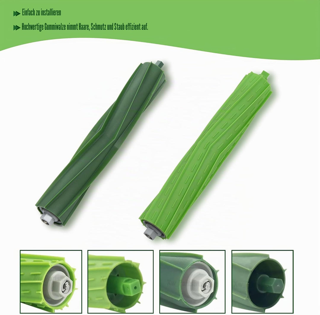 Loveco 6 Set Rollen Bürste kompatibel für iRobot, Bürsten Ersatzteile für Roomba E Serie E5 E6, I Se