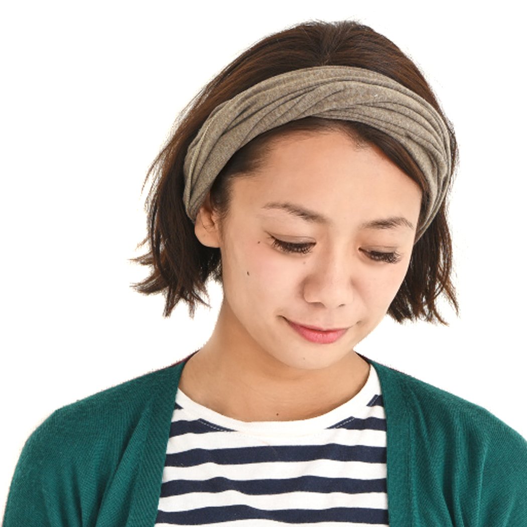 CHARM Damen Breites Haarband Bandana - Bio Baumwolle Stirnband Herren Kopftuch Sommer Hair Band Aus