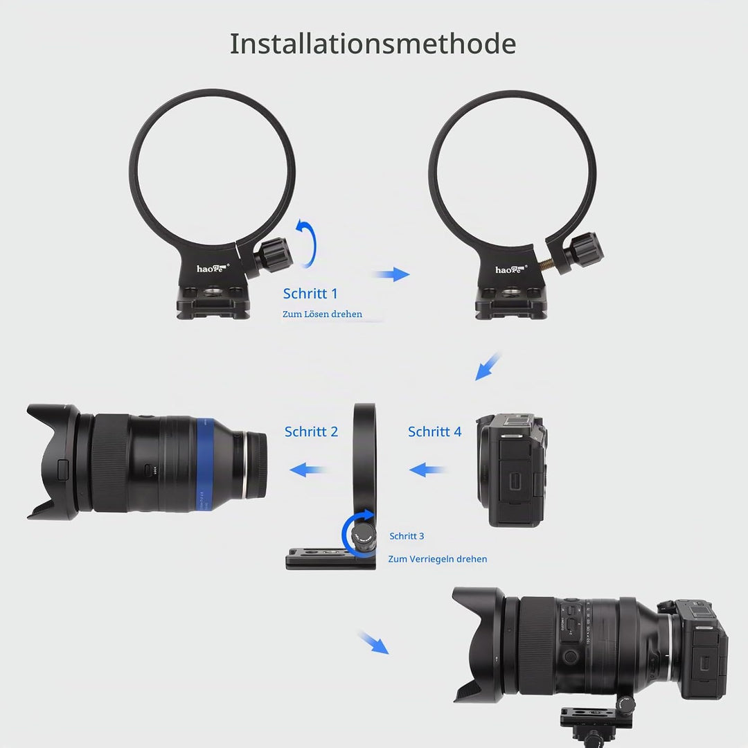 Haoge LMR-SM140 Objektivstativfuss für Sigma 100–400 mm f/5–6,3 DG OS HSM Zeitgenössisches Objektiv