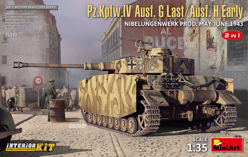 MiniArt : Pz.Kpfw.IV Ausf.G-Last/H-Early Nibelungenwerk Prod (May-June1943) 2in1:35 [6465333]