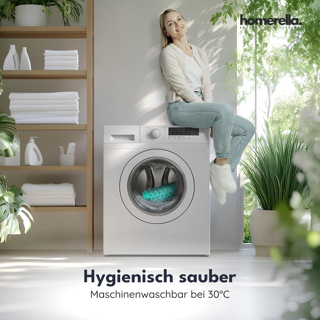 Homerella Badewannenmatte rutschfest Hautsensitiv 88x39cm, INKL. AUFHÄNGUNG | Antirutschmatte Badewa