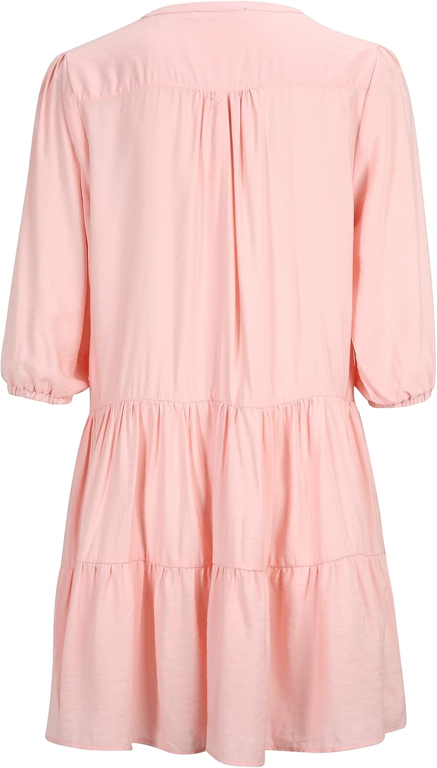 Tamaris Damen ASTANA AOP Kurzes trapez Kleid 36 Impatiens Pink, 36 Impatiens Pink