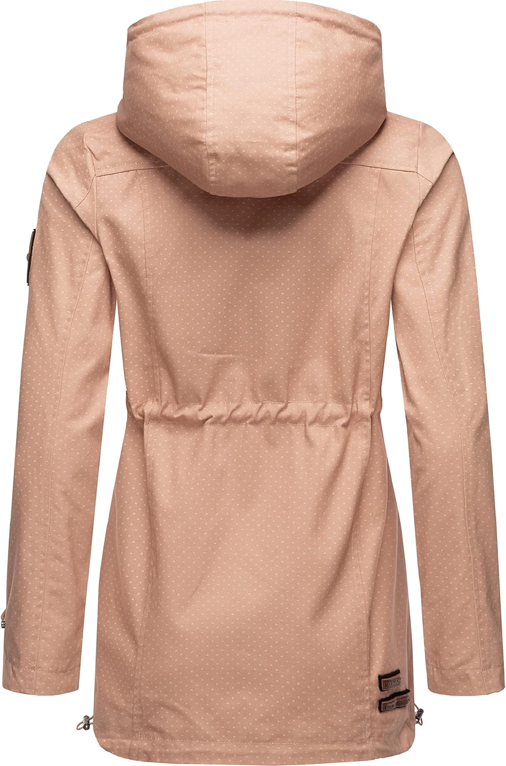 MARIKOO Damen leichte Übergangsjacke Baumwoll-Parka mit Kapuze Nyokoo XS-XXL M Light Rose W.p., M Li