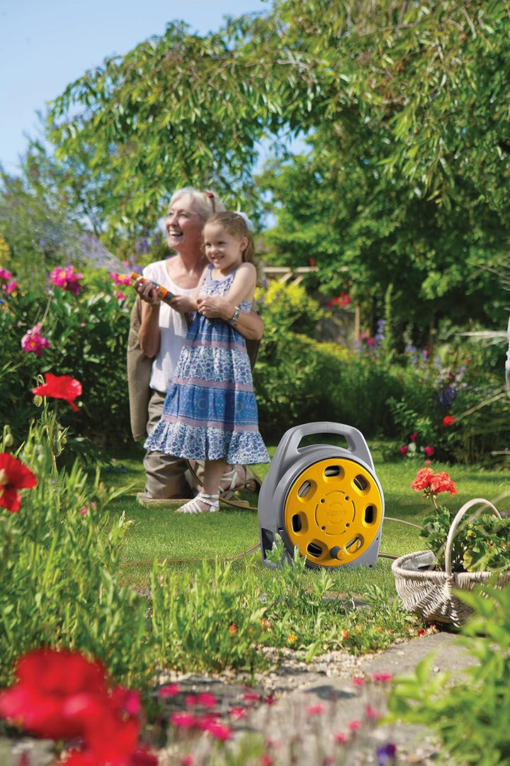 Hozelock Schlauchbox mit 20 m-Schlauch Einzelbett, Einzelbett