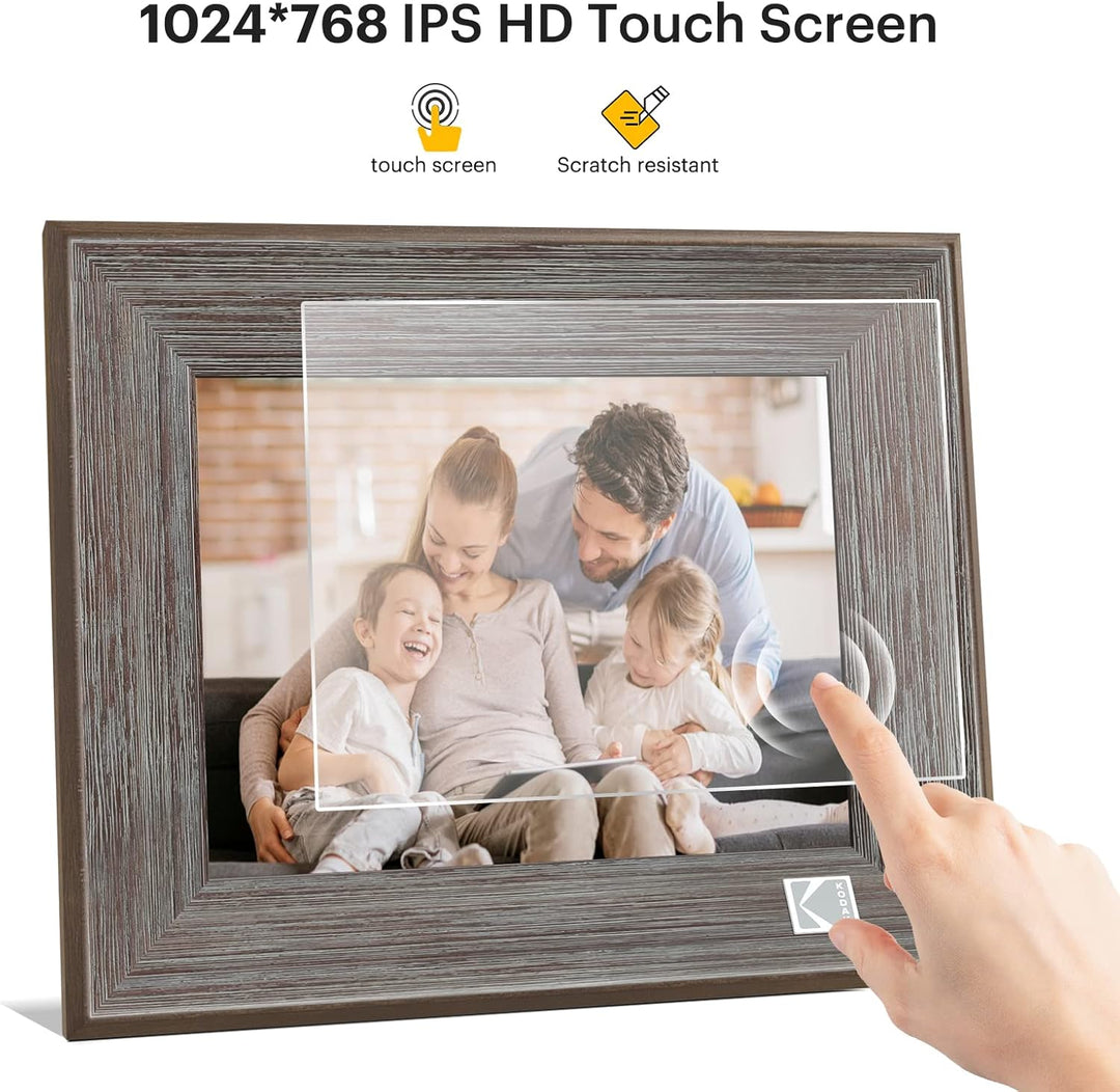 KODAK Digitaler Bilderrahmen 8 Zoll WLAN Elektronischer Bilderrahmen HD IPS Touchscreen Smart Fotora