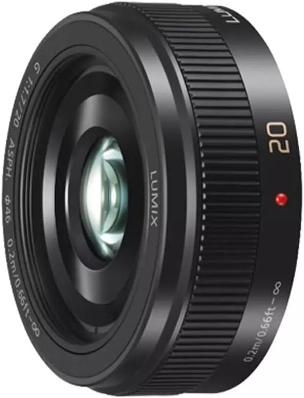 Panasonic H-H020A LUMIX G Festbrennweiten 20mm F1.7 II ASPH. Objektiv (Pancake Objektiv, Filtergröss