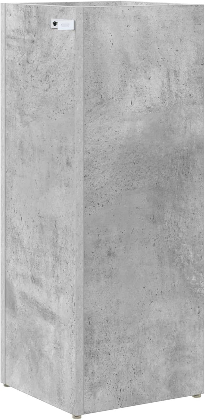 vidaXL Sonnenschirmhalter Beton Grau 25 x 24,5 x 64 cm Holzwerkstoff, Kompakter, moderner Regenschir