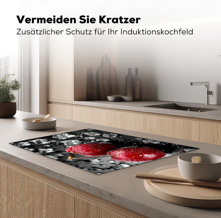 KitchenYeah© Herdabdeckplatte 78x52 cm Einteilig Herdabdeckung Abdeckplatte für Ceranfeld Abdeckung