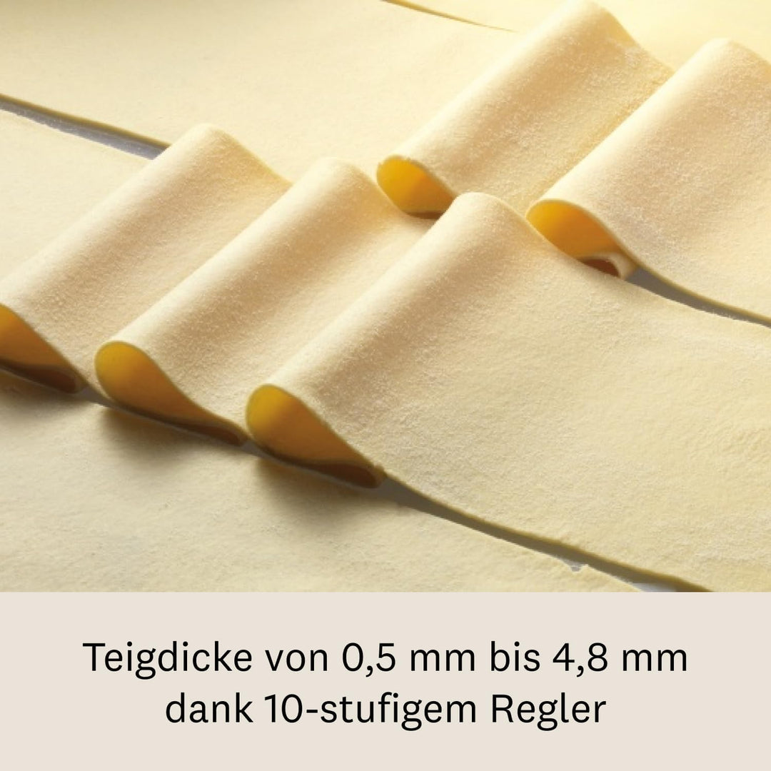 Marcato – Atlas+ Nudelmaschine für frische Pasta aus eloxiertem Aluminium mit 4 Formen | Lasagne, Fe