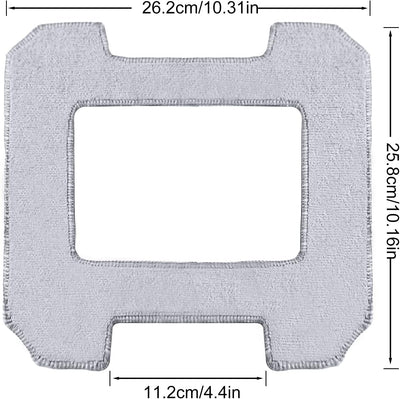 6 Stück Reinigungspad Ersatzteile für Ecovacs Winbot W1 / W1 Pro Fenster Staubsauger Roboter, Waschb
