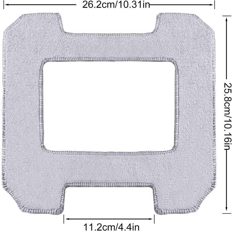 6 Stück Reinigungspad Ersatzteile für Ecovacs Winbot W1 / W1 Pro Fenster Staubsauger Roboter, Waschb