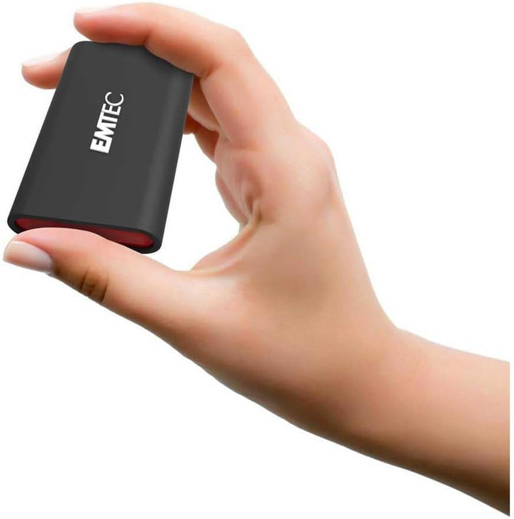 Emtec ECSSD128GX210 Tragbare SSD-Festplatte – 3,2 Gen2 – Kollektion X210 Elite – 3D NAND – 128 GB, 1