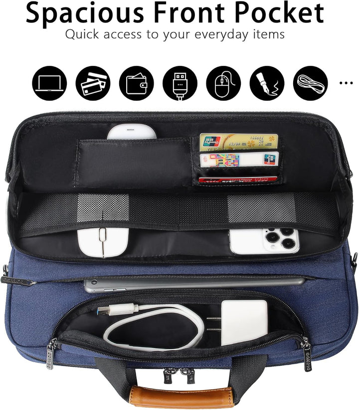 DOMISO Laptoptasche 17 Zoll Wasserdicht Laptop Tasche Aktentasche Herren Schultertasche Notebooktasc