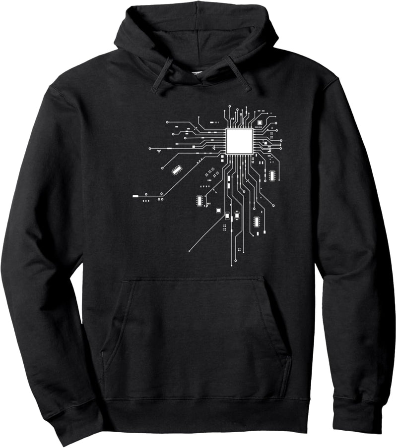 CPU Technik Nerd Computerchip Informatiker Programmierer Pullover Hoodie