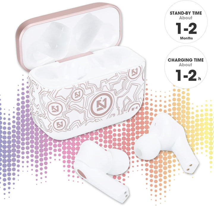 Drahtloser Kopfhörer, 5.0 Drahtloser Headset Schweissfester HiFi-Stereo-Sportkopfhörer mit Mikrofon,