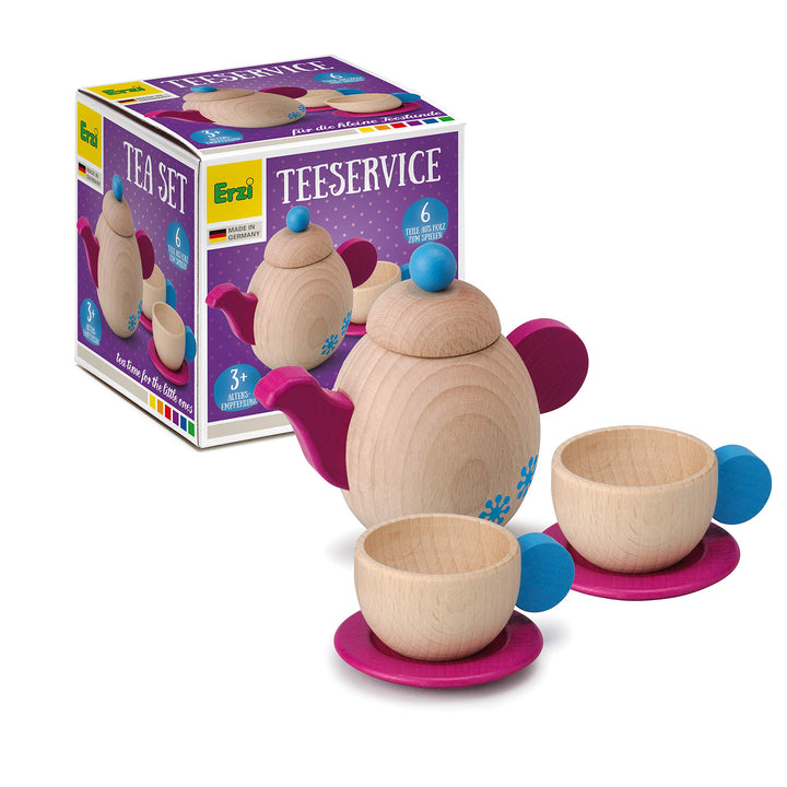 Erzi 10649 Teeservice aus Holz, Kaufladenspielzeug für Kinder | Kaufmannsladen, Rollenspiele, Kreati