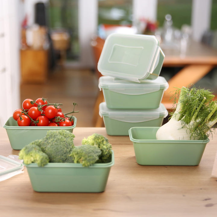 your GEAR Pila Frischhaltedosen 700ml Set - 6X Rechteckige Vorratsdosen mit Deckel luftdicht & BPA-f