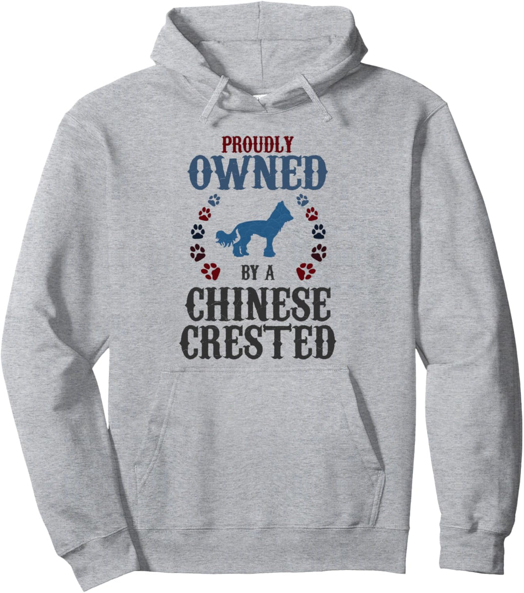 Mit Stolz im Besitz eines Hundes – Vater Mutter chinesischer Wappen Pullover Hoodie