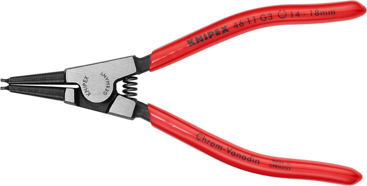 KNIPEX Sicherungsringzange für Greifringe auf Wellen mit Kunststoff überzogen 140 mm, 46 11 G3