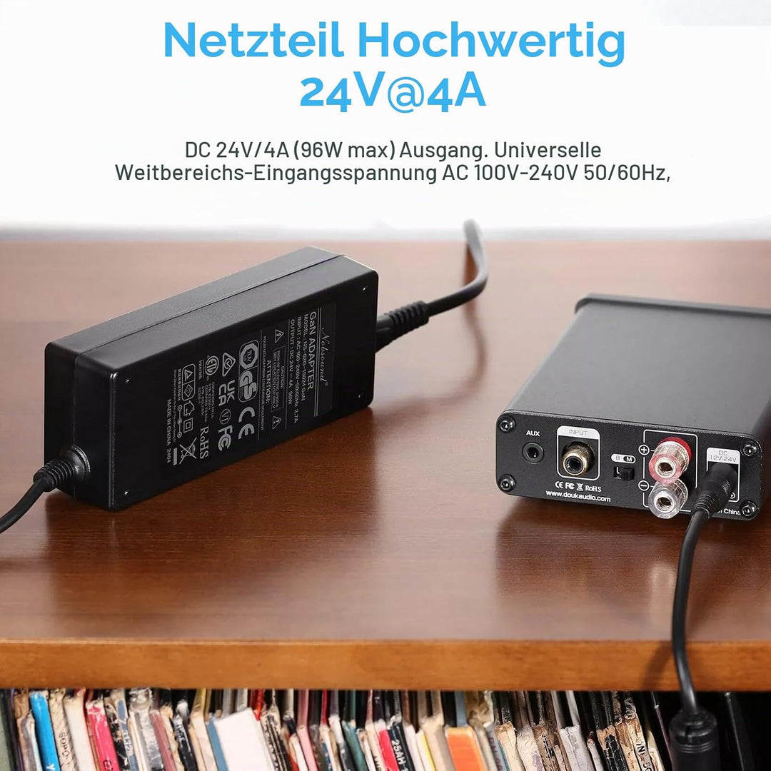 AC 100-240V DC 24V/4A 96W Netzteil Adapter für Verstärker/Lautsprecher/Monitor (24V/4A), 24V/4A