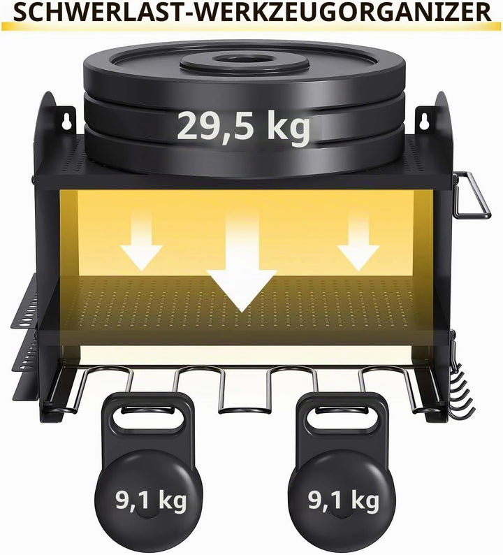 Bomclap Power Tool Organizer Elektrowerkzeug bohrer Aufbewahrung Schlagbohrschrauber 4 Steckplätze H