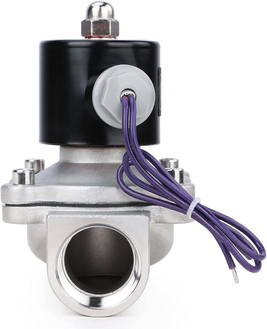 U.S. Solid 1" G 12 V DC Edelstahl Magnetventil Direktgesteuert für Wasser Luft Gas Öl NC Stainless S