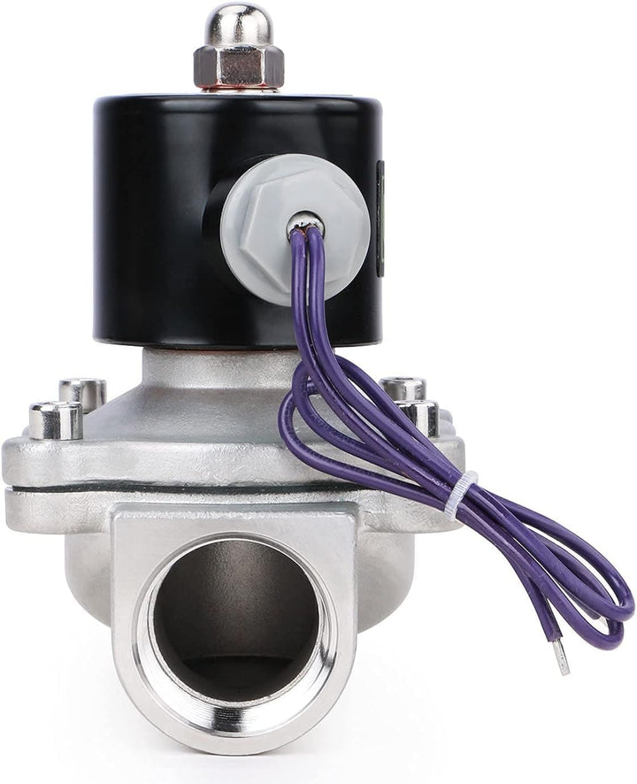 U.S. Solid 1" G 12 V DC Edelstahl Magnetventil Direktgesteuert für Wasser Luft Gas Öl NC Stainless S