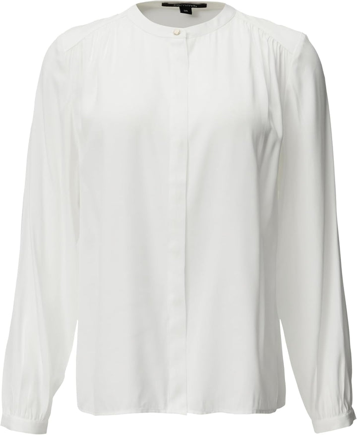 Comma Satinbluse mit Kappärmeln 36 Hellblau, 36 Hellblau