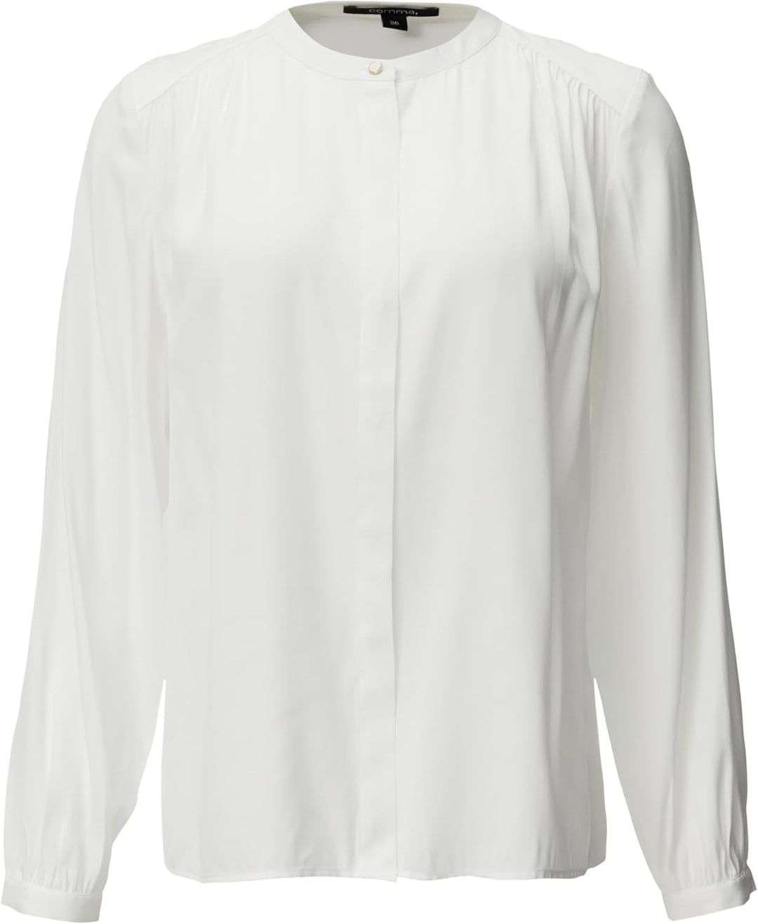 Comma Satinbluse mit Kappärmeln 34 Weiss, 34 Weiss