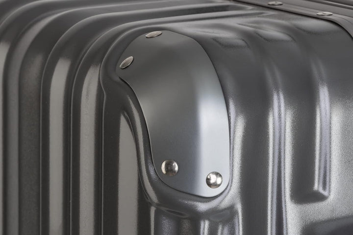Travelhouse London Koffer Grau L-75cm · Alu-Rahmen · Polykarbonat Hartschale · Trolley Reisekoffer R