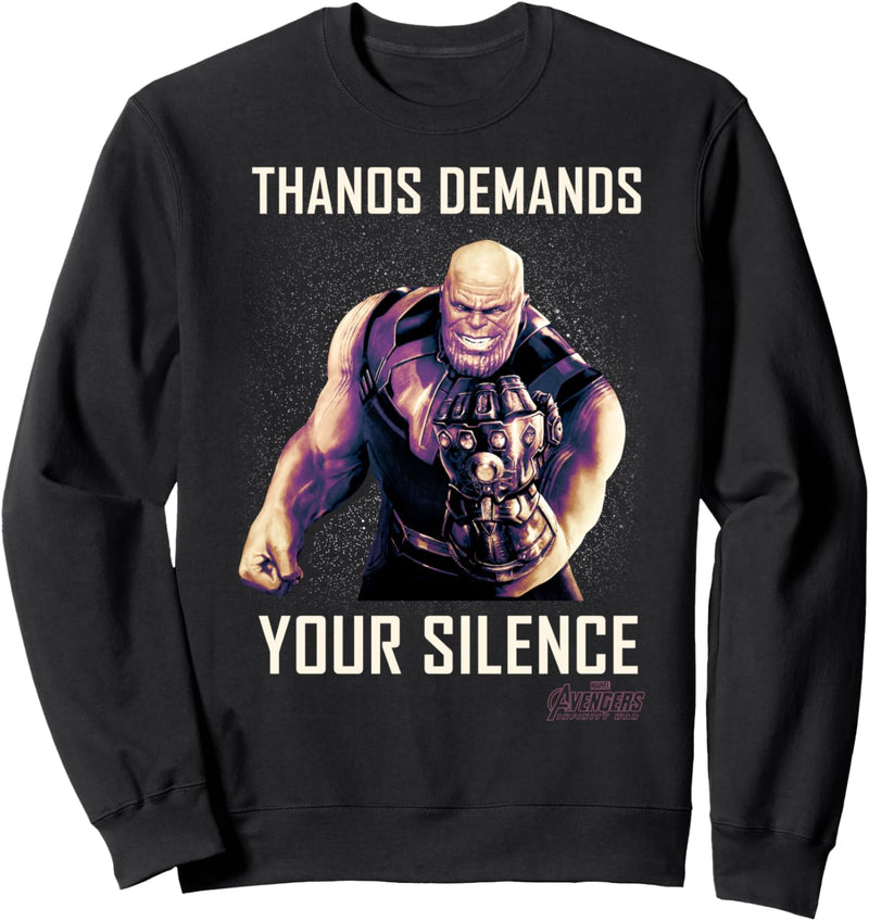 Marvel Avengers: Infinity War Thanos Demands Silence Sweatshirt