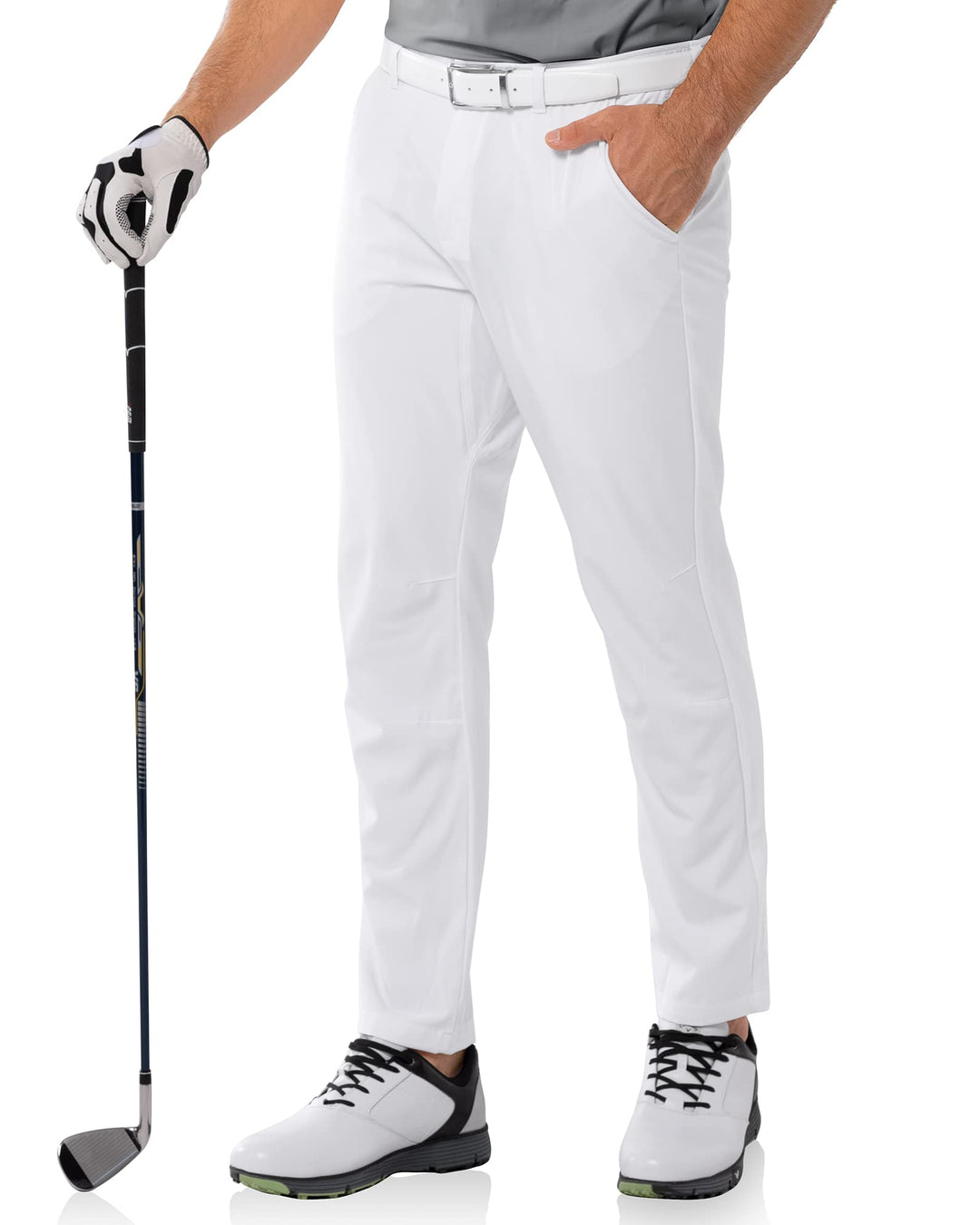 33,000ft Herren Golfhosen Atmungsaktive Stretch Hose für Männer Schnelltrockende Stretch Lange Golfh