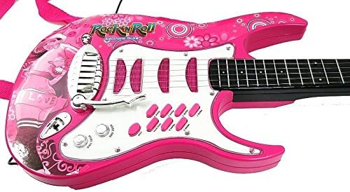 BSD Rock Guitarra Con Cuerdas de Acero, Amplificadores, Soporte Ajustable y Micrófono - Guitarra Roc