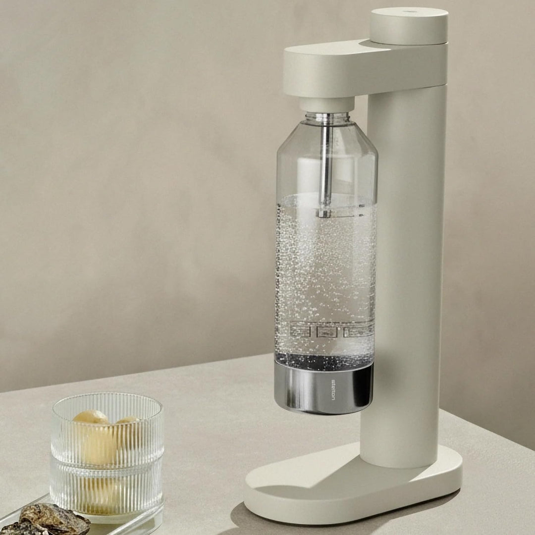 Stelton Brus Wassersprudler Flasche Steel