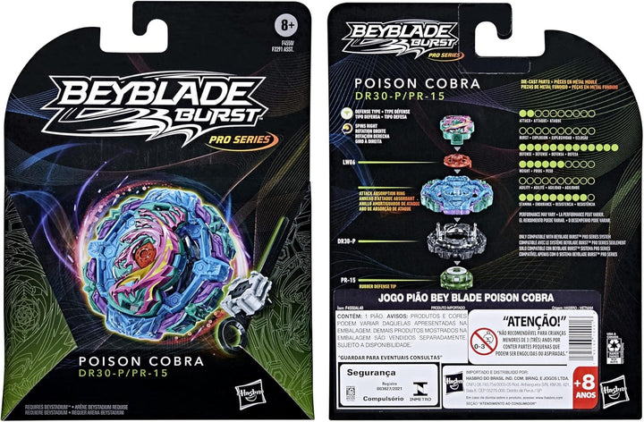 Beyblade Burst Pro Series Poison Cobra Kreisel Starter Pack - Verteidigungsart Kampfspiel Top mit La