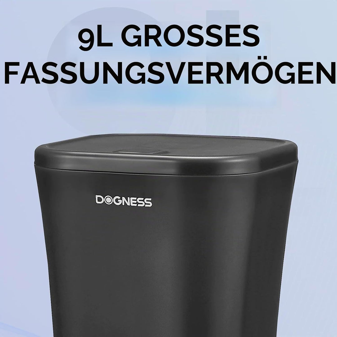 DOGNESS 9L Hundefutterautomat für grosse Hunde, Automatischer Hundefutterspender mit Timer, Extra gr